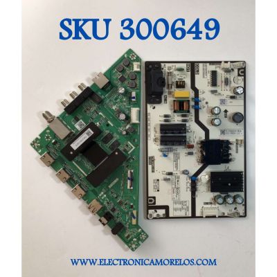 KIT DE TARJETAS PARA TV TOSHIBA / NUMERO DE PARTE CN2T1000010 / TD.T950.67 / CN2T100001000DWALMK30J44700B / FUENTE 1T920000C00 / PW.50W2.651 / CN-1T920000C00-DWAL-K31-F859-110 / C19444 / MODELO 32LF221U21